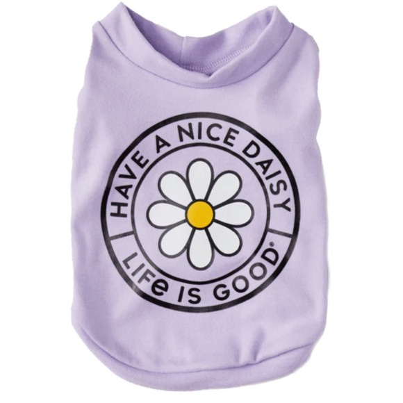 Life Is Good Other - Life is Good Size Small Have a Nice Daisy Graphic Dog Tee